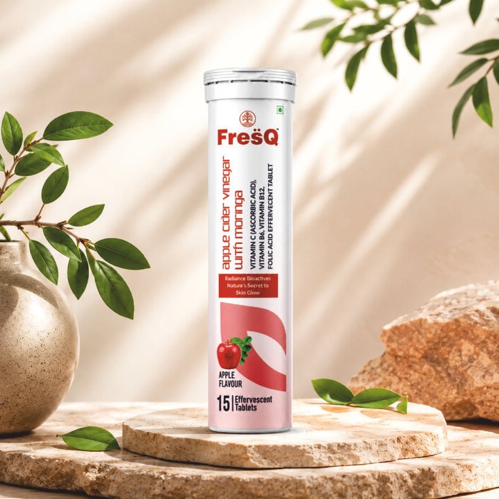 FresQ Apple Cider Vinegar + Moringa Effervescent Tablets