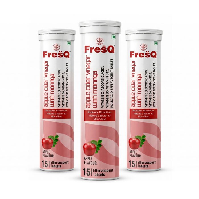 FresQ Apple Cider Vinegar + Moringa Effervescent Tablets